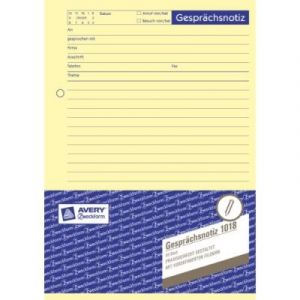 Avery-Zweckform Gesprachsnotiz 1018 a5