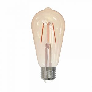 Eglo 3 ampoules LED décoratives goutte E27 400lm verre ambré, blanc chaud 12W