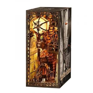 Dam L'entrep&ocirc;t de tio pete. Book nook en bois, design 3d r&eacute;aliste.