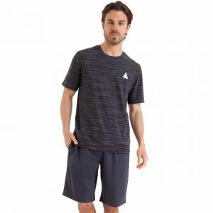 Athena Pyjama court homme Homewear gris en coton