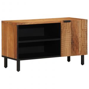 VidaXL Meuble Tv 80x31,5x46 Cm En Bois D'acacia Massif