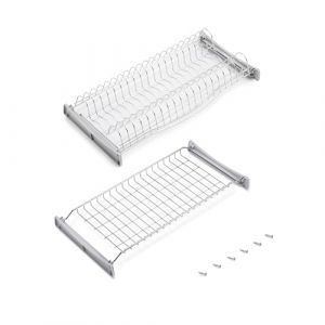 Emuca Égouttoir Suspendu Suprastar pour Assiettes et Verres, Largeur intérieur Module 560-570mm, chromée, Acier