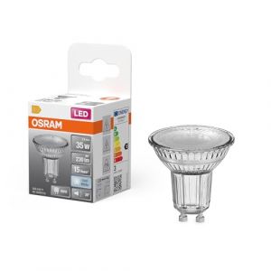 Osram Réflecteur LED Spot Star PAR16, 4 000 K blanc neutre, 2,4 W, GU10, 36°, 230 lm, transparent, pour spots, éclairage d'accentuation, 15 000 h