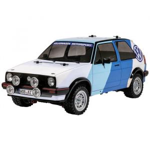 Tamiya Voiture RC MF-01X Volkswagen Golf MK2GTI 16VRally 4WD - Blanc