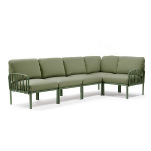 Image de Nardi Canap&eacute; pour ext&eacute;rieur KOMODO 5 (Agave / Jungle - Polypropyl&egrave;ne fibre de verre et tissu Sunbrella)