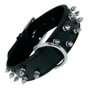Gloria Collier pour Chien Clous 45cm Noir