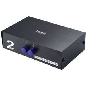 Speaka professional SP-11175216 2 Ports Switch Composite avec Ports Audio