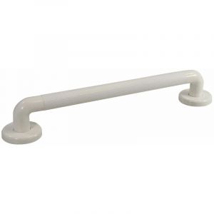 Image de AIDAPT Barre d'appui president Blanche pour salle de bain et toilettes - Longueur 60 cm