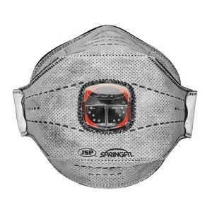 JSP safety Masque jetable trois plis Springfit FFP3OV (436) avec Valve Typhoon (boîte de 10) (BGA802-206-000)