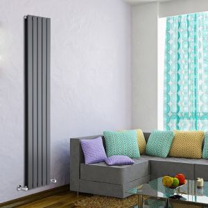 Hudson Reed TDRASP22 - Radiateur vertical design en Acier 1780 x 350 mm double rang