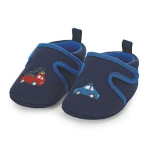 Sterntaler Chaussons bébé scratch bleu marine - Taille 17/18