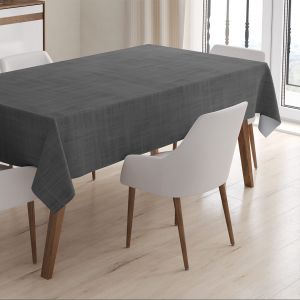 Nappe anti-taches en coton Gris - 100x155 cm