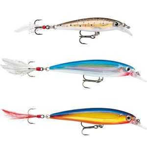Rapala X-Rap un leurre eau douce suspending et l'illusion 3D parfaite d'un poisson, idéal pour les truites, saumons, perches, sandres, black bass et brochets - 10cm,13g coloris Glow Ghost