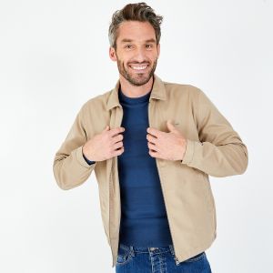 Image de Eden Park Blouson zippé beige en coton imperméable - Taille M