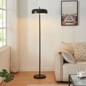 Lux.pro - Lampadaire à pied Barton 2 x E27 159 cm noir