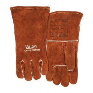 Weldas Lot gants de soudeur 1 carton(s) de 5 paire(s) gants de soudeur taille l (9) marron