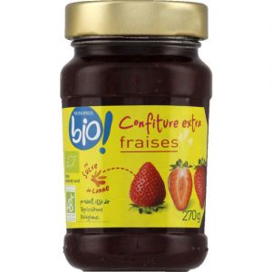 Image de Monoprix Bio Confiture extra de fraises - Le pot de 270g