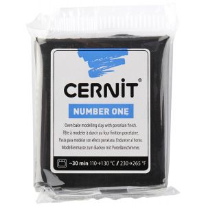 Image de Cernit Number one - Noir 56 gr