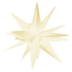 Monzana &Eacute;toile de No&euml;l 3D LED 57 cm Illumin&eacute;e Blanc ampoule E27 Minuterie Int&eacute;rieur & Ext&eacute;rieur No&euml;l &Eacute;toile lumineuse &Eacute;toile d&eacute;corat