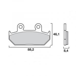 Brembo Plaquette de frein CBR1000F/XL600TRANSALP= HO23/M2 AR