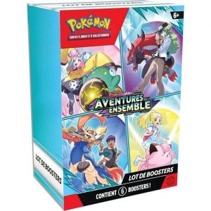 JCCPok&eacute;mon Lot de boosters &Eacute;carlate et Violet Aventures Ensemble 6boosters