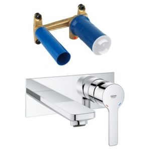 Grohe Lineare Mitigeur monocommande 2 trous lavabo Taille M vendu avec corps encastré, chrome