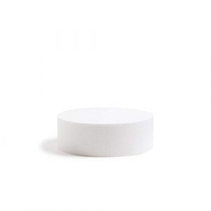 Decora 0173813 Disque Rond en polystyr&egrave;ne emball&eacute; Individuellement, Id&eacute;al comme mod&egrave;le pour r&eacute;aliser des g&acirc;teaux &agrave; &eacute;tages, Bords Droits, &Oslash; 20 X H 10 CM.