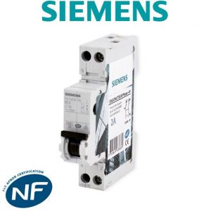 Image de Siemens Disjoncteur électrique phase + neutre 2A