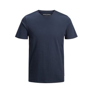 Image de Jack & Jones Jjeorganic Basic Tee SS O-Neck Noos T-Shirt, Bleu (Navy Blazer Detail: Slim), Large Homme