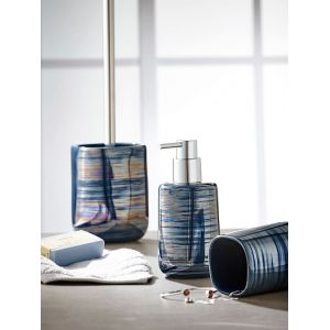 Image de Kleine Wolke Porte-brosse WC "Argentic" Bleu