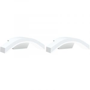 VidaXL Appliques Murales Led D'extérieur 2 Pcs Blanc