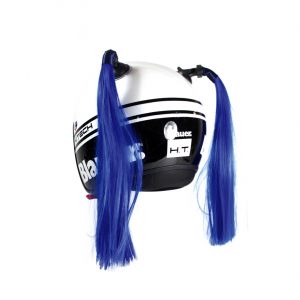 Image de Chaft D&eacute;coration de casque couettes bleu
