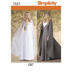 Simplicity Patron 1551.kk - costume historique robe longue