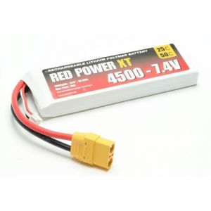 Image de Batterie Accu Lipo RED POWER XT 2S 4500mAh 7,4V XT90