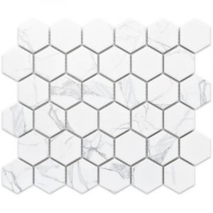 Ilcom - Mosa&iuml;que en c&eacute;ramique sur maille pour salle de bain ou cuisine 32.3cm x 27.7cm - Marble Honey