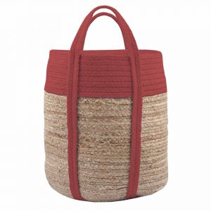 Stof Sac déco en jute terracotta