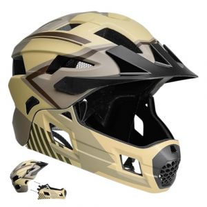 Casque velo integral pour enfants 6 12 sable crazy safety en1078 certifie