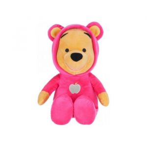 Peluche xxl winnie l ourson en grenouillere rose 100 cm - pyjama - set grand geant doudou 1m00 enfant + 1 carte tigre