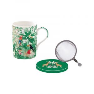 Easy life COFFRET TISANIERE EN PORCELAINE FILTRE INOX EXOTIC HEAVEN - EASYLIFE