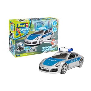 Image de Revell Junior Kit - Porsche 911 Police Voiture à Construire, 818, Grise