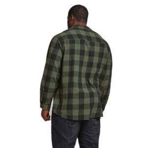 Jack & Jones JJEGINGHAM Twill Shirt L/S PS Noos Chemise, Vert Olive, 3XL Homme