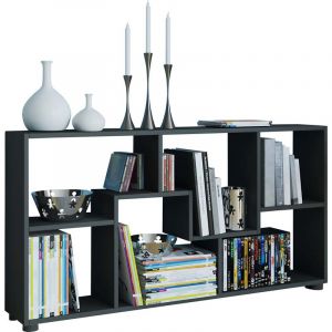 Ebuy24 - Pintal bibliothèque 6 tablettes noir.