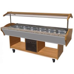Buffet Froid Professionnel de 3 à 6 Bacs GN 1/1 Combisteel