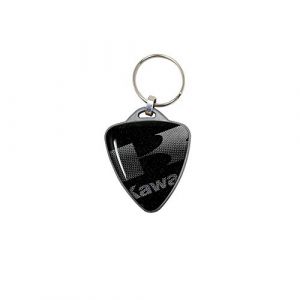 Porte-Clés Moto Bouclier Kawasaki, Noir et Argent