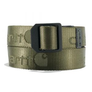 Carhartt Men's Standard, Casual Rugged Belts, Available in Multiple Styles, Colors & Sizes, Nylon Webbing Ladder Lock (Army Green), X-Large