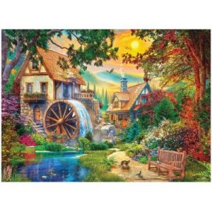 Anatolian Puzzle 4000 pi&egrave;ces : Coucher de soleil au moulin &agrave; eau