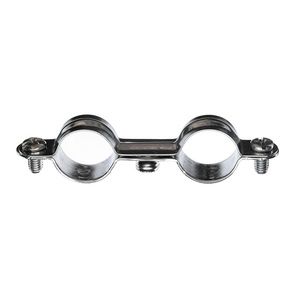 Ram 5 Colliers métalliques acier double - tube diamètre 22mm