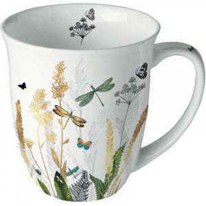 Ambiente Tasse en Porcelaine Fine - Libellules