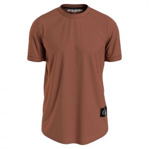 Calvin Klein T-shirt coton avec manches courtes et col rond orange
