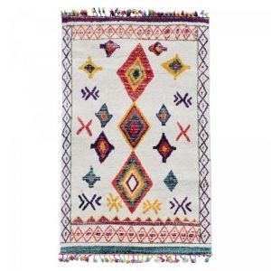 Tapis berbère 160x230 LYN5 MIL Multicolore tapis salon doux et confortable